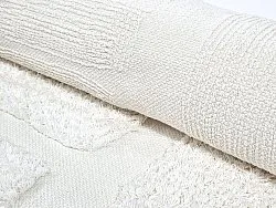 Runde tepper - Salem Natural Cotton Shaggy (offwhite)