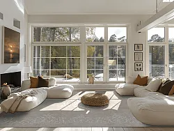 Wilton-teppe - Santi (beige/hvit)