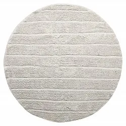 Runde tepper - Willow Natural Cotton Shaggy (greige)