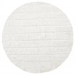 Runde tepper - Willow Natural Cotton Shaggy (offwhite)