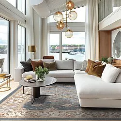 Wilton-teppe - Zafer (grå/beige)