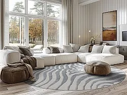 Rundt teppe - Zebra