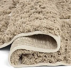 Rundt teppe - Zola Natural Cotton Shaggy (beige)