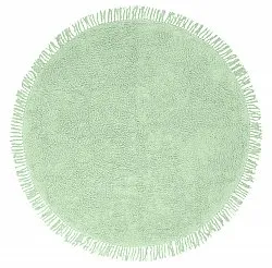 Runde tepper - Alba Natural Cotton Shaggy (lysegrønn)