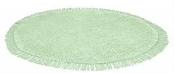 Runde tepper - Alba Natural Cotton Shaggy (lysegrønn)