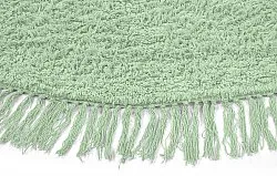 Runde tepper - Alba Natural Cotton Shaggy (lysegrønn)