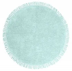 Runde tepper - Alba Natural Cotton Shaggy (turkis)