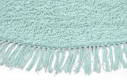 Runde tepper - Alba Natural Cotton Shaggy (turkis)