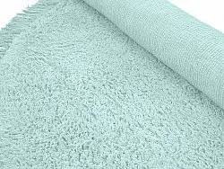 Runde tepper - Alba Natural Cotton Shaggy (turkis)