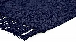 Ryetepper - Alba Natural Cotton Shaggy (mørke blå)