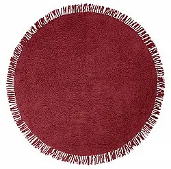 Runde tepper - Alba Natural Cotton Shaggy (burgunder)