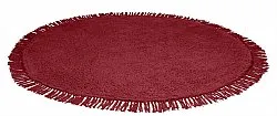 Runde tepper - Alba Natural Cotton Shaggy (burgunder)