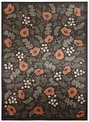 Wilton-teppe - Poppy (svart)