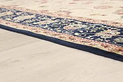 Wilton-teppe - Angelica (beige/marineblå)