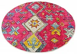 Rundt teppe - Misare (rosa/multi)