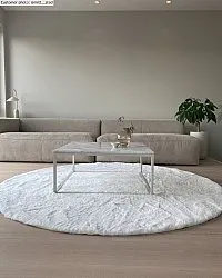 Runde tepper - Cloud Super Soft (hvit)