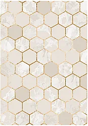 Wilton-teppe - Morino (beige/hvit/gull)