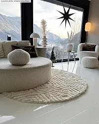 Runde tepper - Monti (offwhite)