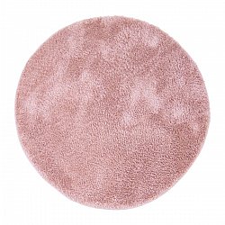 Runde tepper - Soft Shine (rosa)