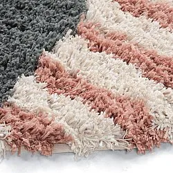 Ovalt teppe - Tropea Natural Cotton Shaggy (multi)