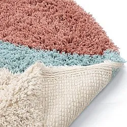 Ovalt teppe - Tropea Natural Cotton Shaggy (multi)