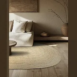 Oval juteteppe - San Francisco (jute)