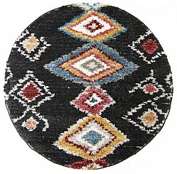 Runde tepper - Macchia (sort/multi)