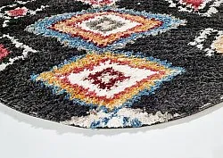 Runde tepper - Macchia (sort/multi)