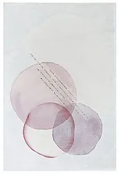 Wilton-teppe - Layon (grå/rosa)