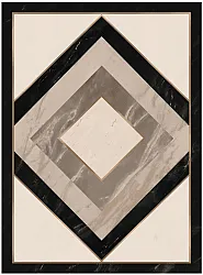 Wilton-teppe - Pavia (beige/svart)
