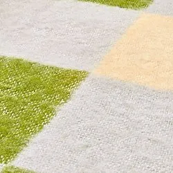 Tepper - Ullmixpledd - Audrey Check (beige/grønn/lilla)