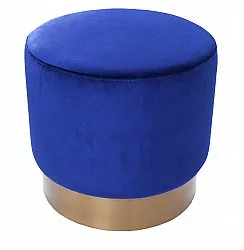 Sittepuff fløyel - Copenhagen (Blå)