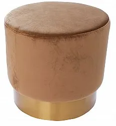 Sittepuff fløyel - Copenhagen (brun)