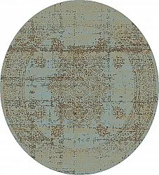 Rundt teppe - Peking Royal (turkis)