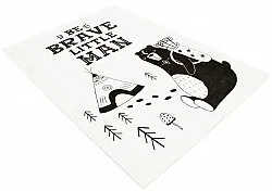 Barneteppe - Camping Bear (hvit)