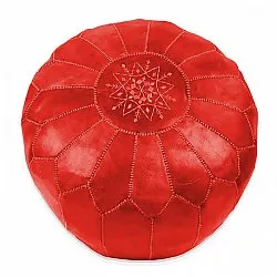 Sittepuff - Marokkansk skinnpuff (Rød)