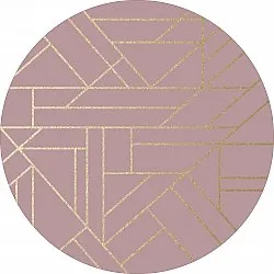 Rundt teppe - Marino (rosa)