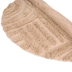 Rundt teppe - Cazorla Natural Cotton Shaggy (beige)