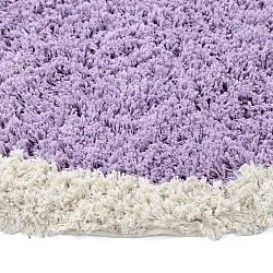 Rundt teppe - Naousa Natural Cotton Shaggy (multi)