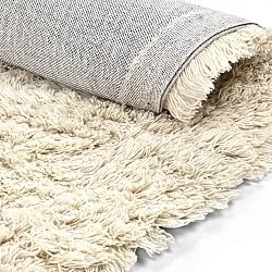 Rundt teppe - Aliste Wool Shaggy (alabaster gleam)