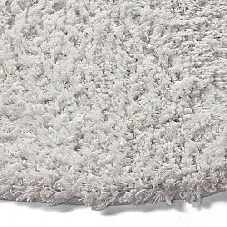 Rundt teppe - Combarro Solid Cotton Shaggy (krem)