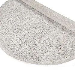 Rundt teppe - Combarro Solid Cotton Shaggy (krem)