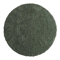 Rundt teppe - Combarro Solid Cotton Shaggy (grønn)