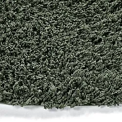 Rundt teppe - Combarro Solid Cotton Shaggy (grønn)
