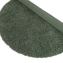 Rundt teppe - Combarro Solid Cotton Shaggy (grønn)