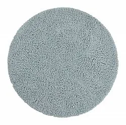 Rundt teppe - Combarro Solid Cotton Shaggy (lyseblått)