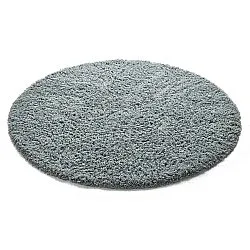 Rundt teppe - Combarro Solid Cotton Shaggy (lyseblått)