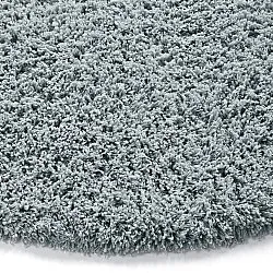 Rundt teppe - Combarro Solid Cotton Shaggy (lyseblått)