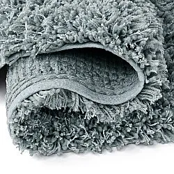 Rundt teppe - Combarro Solid Cotton Shaggy (lyseblått)