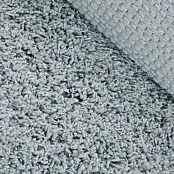 Rundt teppe - Combarro Solid Cotton Shaggy (lyseblått)